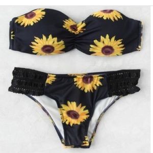 Swim suit top and bottom, size medium